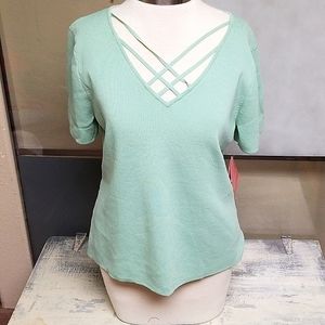 Cable & Gauge criss cross top